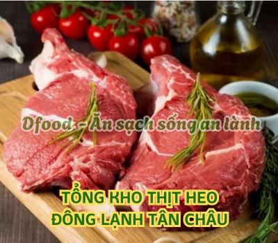 Cửa hàng chuyên bán thịt heo đông lạnh giá sỉ tại Tân Châu
